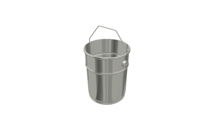 4.6L Cylindrical Paint & Coating Pail